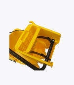 carro estrujador de limpieza amarillo con ruedas 5