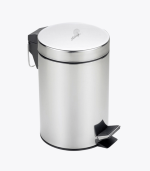 papelero metalico de bano 8 litros