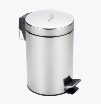 papelero metalico de bano 8 litros